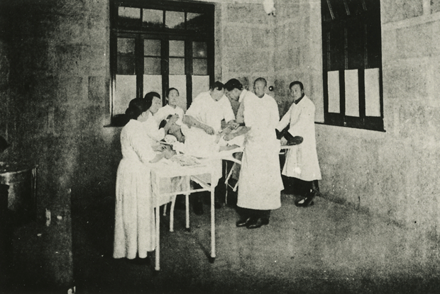 1920年，南通医院的解剖室