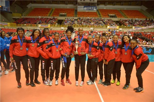 特立尼达和多巴哥女排获得银牌